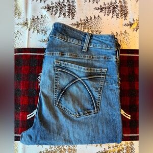 Ariat R.E.A.L Perfect Rose Stretch Rosa Boot Cut sz 34L